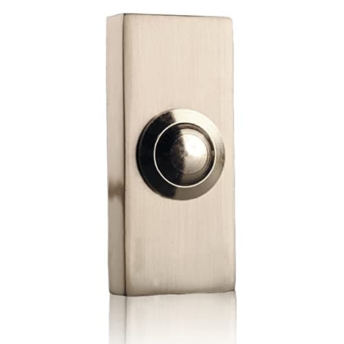 Image of Byron 2204BN Wired Bell Push - Bushed Nickel