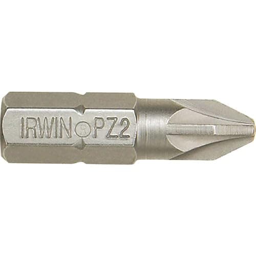 Image of Irwin 10504398 PZ2 Screwdriver Bit, 25mm, Pack of 2