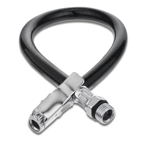 Image of Bewudy 14'' Tire Inflator Extension Hose, Tyre Pump Clip-On Air Chuck Adapter for Quick-Inflation Lock, High-Pressure Tube Quick Connect for Car, Motorcycle, Bicycle Maintenance Accessories