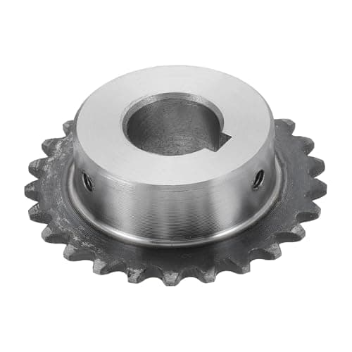 Image of sourcing map #25 Chain Roller Sprocket 16mm Bore 53.5mm OD, 25 Tooth C45 Carbon Steel ANSI #25 Roller Sprocket Round Hole without Surface Finished with 5x2.3mm Keyway for ISO 04C Chain