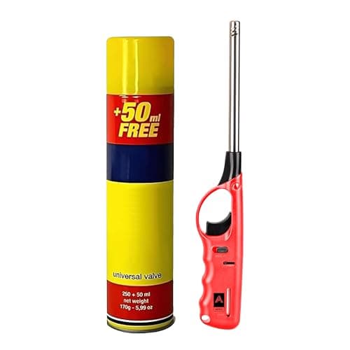 Image of Aspect Refillable BBQ Lighter With 300ml Clipper Gas – Adjustable, Multi-Use for Kitchen, BBQ, Candles, Camping (Set of 2)