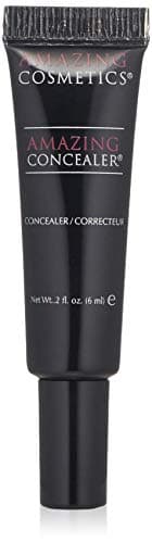 Image of Amazing Cosmetics Amazing Concealer, full coverage long wear concealer makeup for undereye dark circles, acne, blemishes and spots, color correcting shades, melts into skin for most natural finish