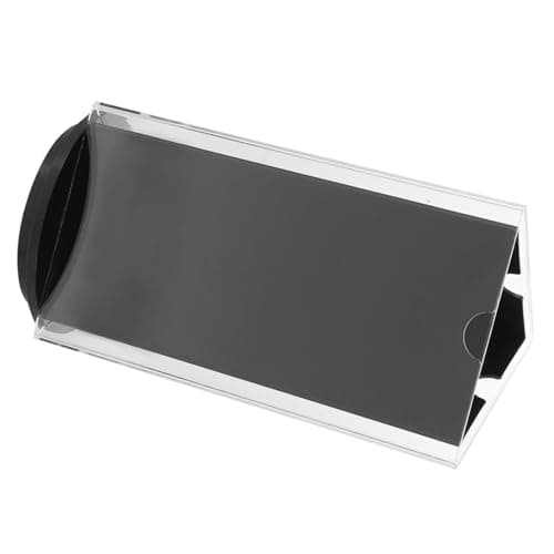 Image of DIYEAH Rotatable Triangular Table Card Holder 3-Sided Acrylic Menu Display Stand for Restaurant Office Tabletop A5 Paper Sign Holder