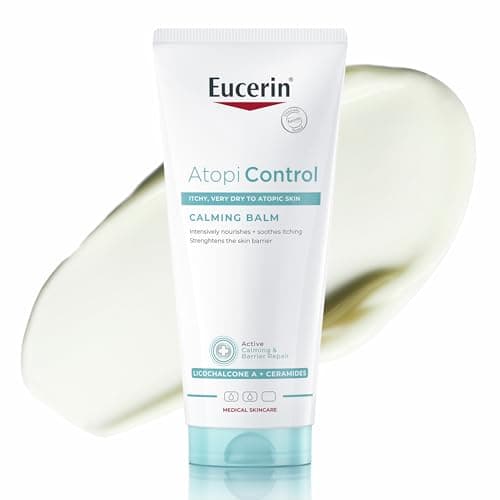 Image of Eucerin Atocontrol Balm 200ml, Soothing and Hydrating Ointment for Itchy, Very Dry and Sensitive Skin, Ideal Atopic Dermatitis and Eczema Treatment, Suitable for Babies