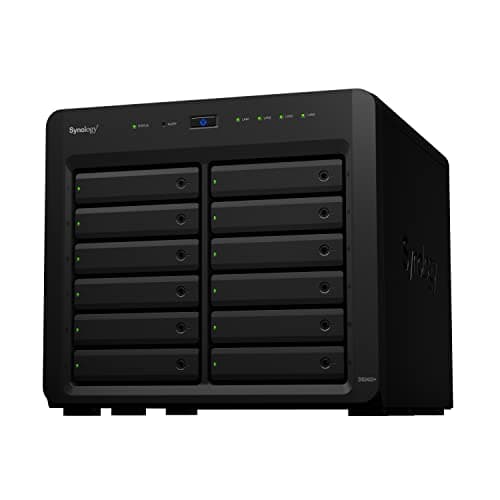 Image of Synology Disk Station DS2422+ - NAS server - 12 bays - SATA 3Gb/s - RAID 0, 1, 5, 6, 10, JBOD - RAM 4 GB - Gigabit Ethernet - iSCSI support