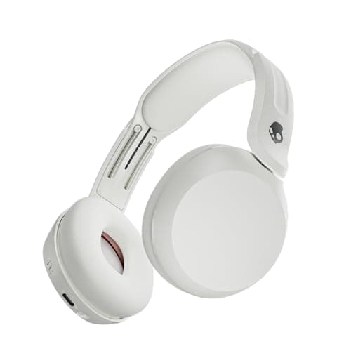 Image of Skullcandy Icon 180 Wireless On-Ear Bluetooth Headphones, Up to 50 Hours Battery, Lightweight and Travel Ready, Secure Fit, Sweat and Water Resistant, Microphone iPhone Android - Bone