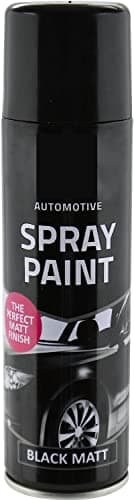 Image of All Purpose Automotive Spray Paint 250ml Can Black Matt Finish Aerosol Metal Interior Exterior Fast Dry Excellent Coverage Adhesion- Black Matt - Single, packaging may vary