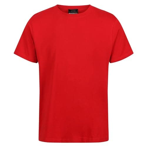 Image of Regatta Professional Mens Pro Soft Touch Cotton Short Sleeved T Shirt Classic Red