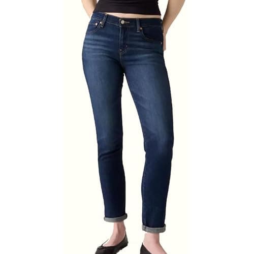 Image of Levi's Women's Mid Rise Boyfriend Jeans, Lapis Gem, 31W / 27L