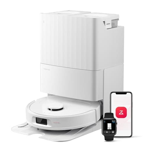 Image of roborock Qrevo Series Robot Vacuum Cleaner with Mop, 10,000Pa Suction, Upgraded from Qrevo S, Dual Anti-Tangle Brushes, Smart Obstacle Avoidance, Auto Mop Washing&Drying, All-in-One Dock,White(QV 35S)