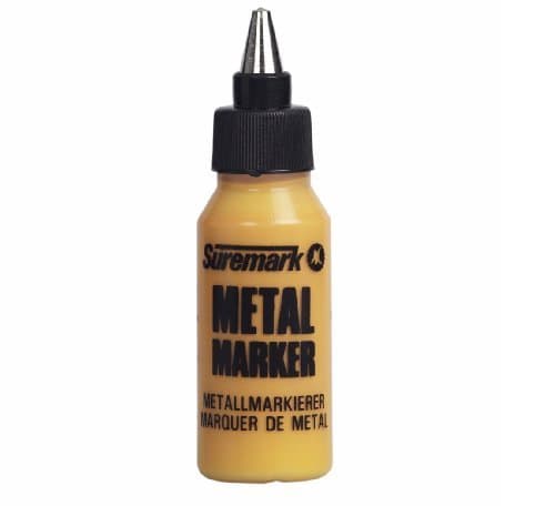 Image of SureMark Metal Marker | Yellow | Single | Ballpoint Paint Marker
