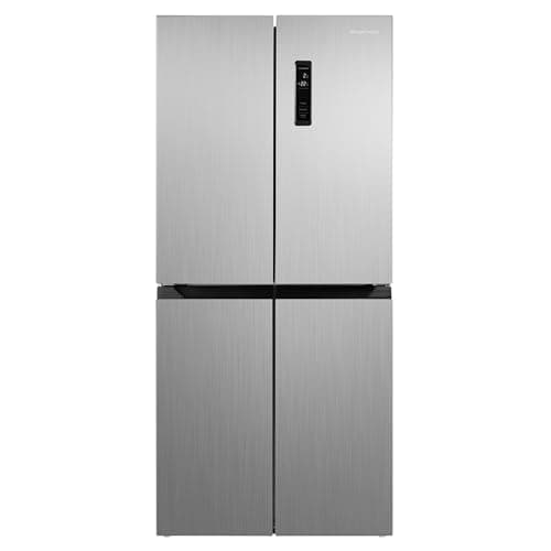 Image of Russell Hobbs Freestanding 4 Door American Fridge Freezer 421 Litre in Stainless Steel, Total No Frost, 271L Fridge & 150L Freezer, with LED Display, RH180A4FF802E1SS