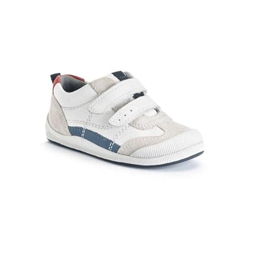 Image of Start-rite Tickle 2v White Leather Kids Boys Toddler Shoes 1731-14F