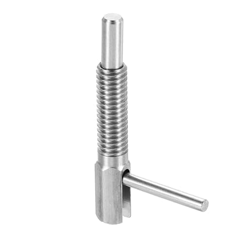 Image of sourcing map Retractable Indexing Plunger Pin, M6 L Spring Plunger Stainless Steel Spring Loaded Latch Telescopic Locking Pin for Machinery Shipbuilding
