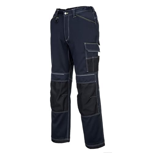 Image of Portwest PW3 Work Trouser, Size: 41, Colour: Navy/Black, T601NBR41