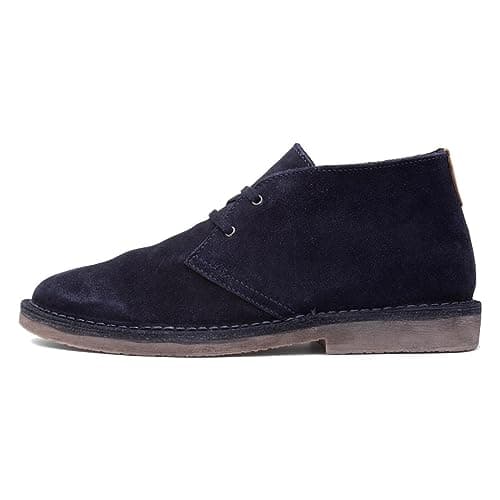 Image of Hush Puppies Mens Samuel Chukka Boot, Navy, 10 UK