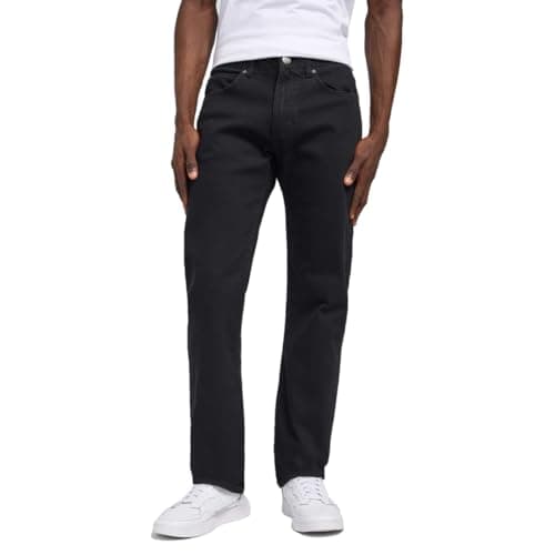 Image of Lee Mens Slim Fit Mvp Jeans, Black, 28W / 34L UK
