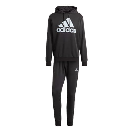 Image of adidas Men's Big Logo Terry Track Suit, Black, M