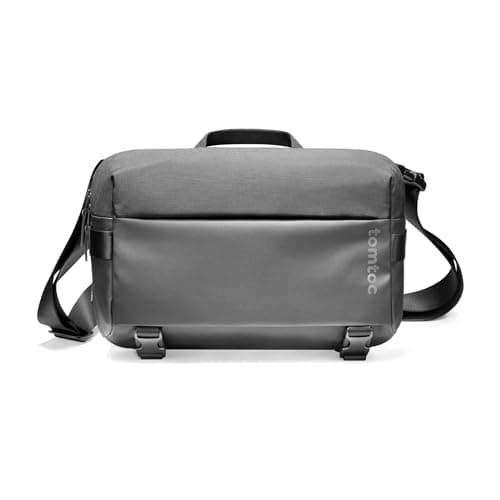 Image of tomtoc 13-14 inch Laptop Messenger Shoulder Bag for 13" MacBook Air M4, 14" MacBook Pro M4, Minimalist Chest CrossbodyBag, Water-resistant Lightweight Everyday Carry Bag for Business, Travel, Work