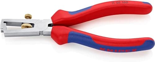 Image of KNIPEX Insulation Stripper with Opening Spring, Universal Chrome-Plated with Multi-Component Handles 160 mm, 11 05 160