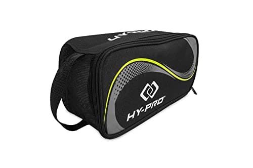 Image of Hy-Pro Performance Boot Bag – Water-Resistant Shoe Bag with Breathable Airmesh, Ripstop Fabric, Durable Bootbag for Rugby & Football Boots, Golf Shoes, Sports & Travel Use, Black
