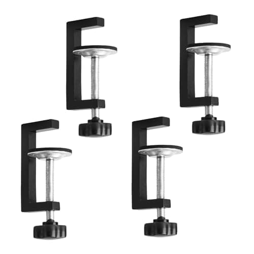 Image of 4 Pcs G Clamps for Woodworking, C Wood Tiger Clamps, Small 10-57mm Adjustable Screw Table Bar Clamps Heavy Duty for Carpentry DIY Projects Woodworking