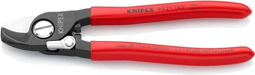Image of KNIPEX Cable Shears with Opening Spring with Plastic Coating 165 mm, 95 21 165