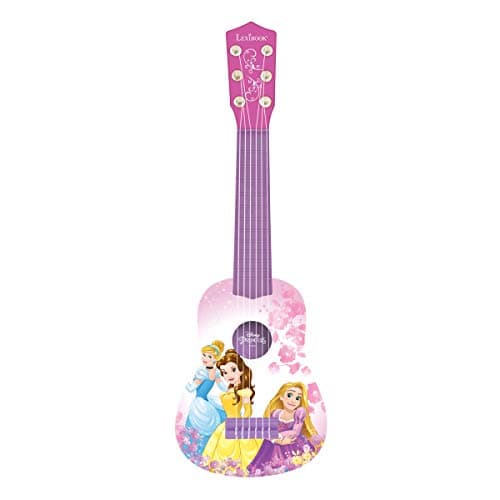Image of Lexibook, Disney Princess, My First Guitar for children, 6 nylon strings, 21" long, guide included, pink, K200DP