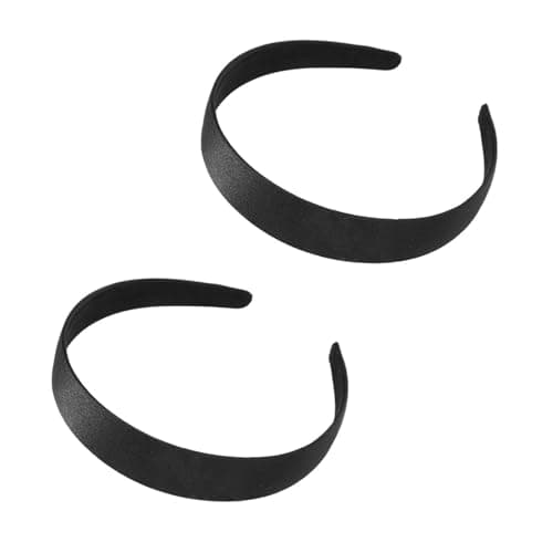 Image of 2 Pieces Satin Headbands,Satin Headband,1 Inch Wide Non-slip Headband,Satins Alice Headbands,Suitable for Daily Wear,Sports Use or Matching with Various Hairstyles