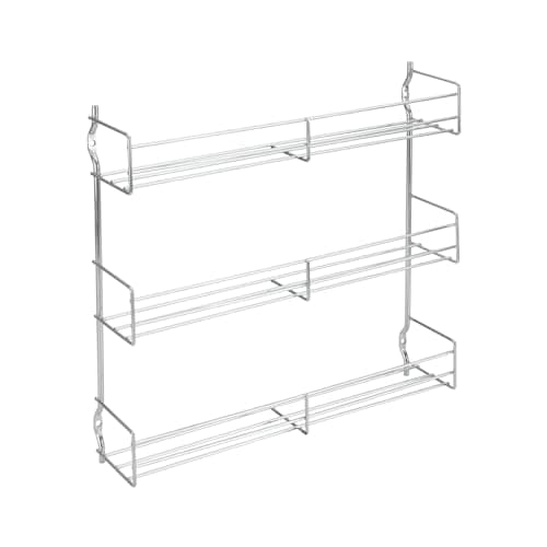 Image of Metaltex 3-Tier 30 x 7 x 30 cm Chrome Plated Spice Rack