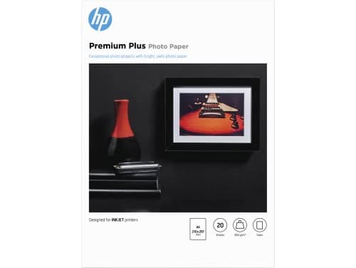 Image of HP CR673A, A4/210 x 297 mm, Premium Plus Semi-Gloss Photo Paper, 300 gsm, 20 Sheets