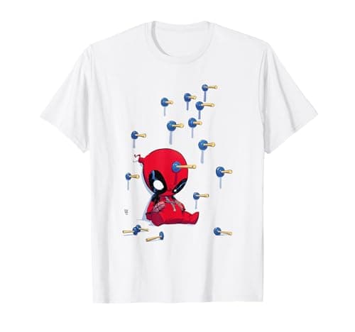 Image of Deadpool Cartoon Knockout T-Shirt