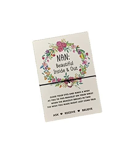 Image of Nan wish bracelet | Birthday gift for Grandmother | Nan gift | Present for Nan's birthday | Nan card | Grandma present