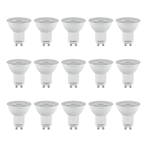 Image of SYLVANIA GU10 LED Light Bulbs, 4.2W, 345 Lumens, 50W Equivalent, Neutral White 4000K - 5 Pack