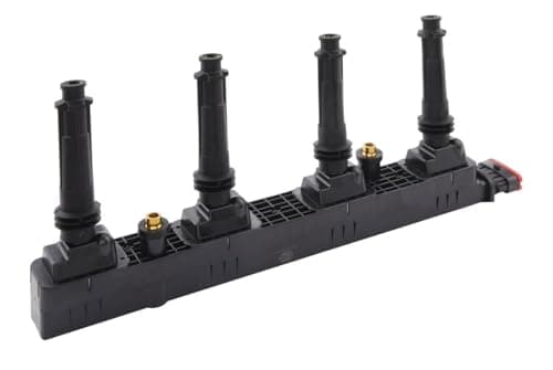 Image of HELLA 5DA 358 000-331 Ignition Coil - 12V - 6-pin connector - incl. spark plug connector - Bolted