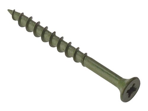 Image of ForgeFix Countersunk Decking Screws | 4.5 x 50mm | Green | Box 200
