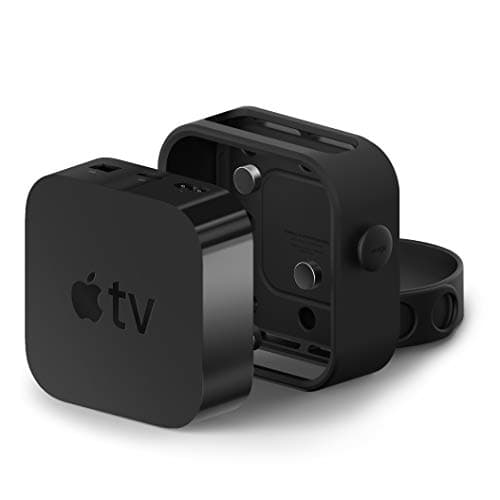 Image of elago Multi Mount Compatible with Apple TV 4K (2021) / HD and all Models [Not compatible with Apple TV (2022)] - [Three Mounting Options : Magnet, Screw, Strap] [Easy Installation, Multi Mount]