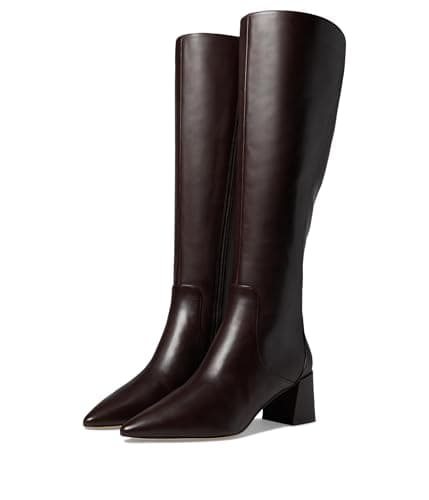 Image of Cole Haan Women's Clarice Tall Boot Equestrian, Dark Chocolate Leather, 3.5 UK