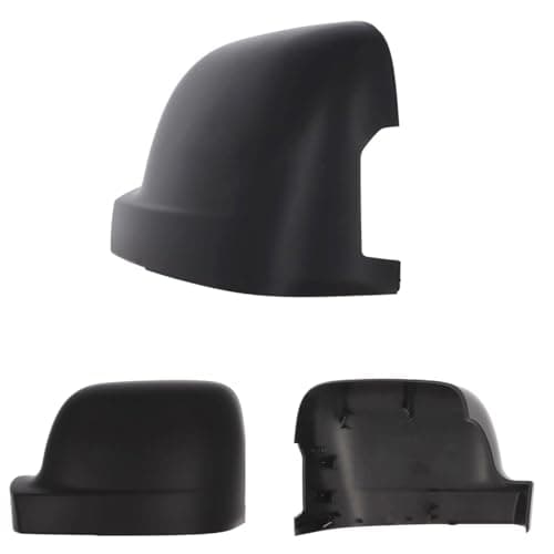 Image of Black wing mirror cover replacement Fits Nissan Primastar & Renault Trafic (2022 onward) Left UK Passenger Side