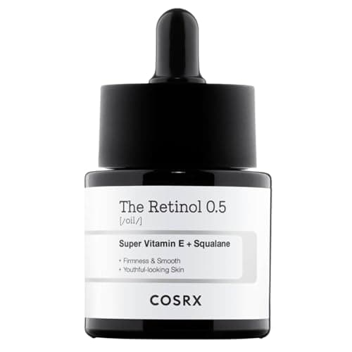 Image of COSRX Retinol 0.5 Oil Korean Anti-Aging Face Oil with Highly Concentrated Retinol for Wrinkle Reduction, Fine Lines, Even Skin Tone, Youthful Glow & Smoother Skin, Korean Skincare 20ml