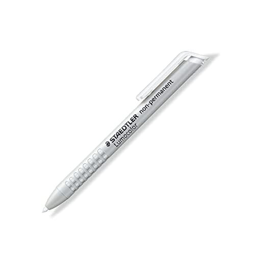 Image of Staedtler Lumocolor 768N-0 Dry Marker Non-Permanent Omnichrome Water Soluble 3 mm White