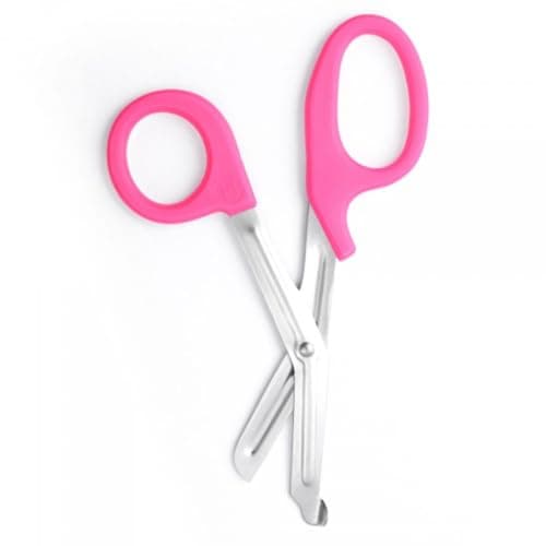 Image of First Aid Scissors, Bandage Tough Cut Tuff-Cut Trauma Medical Shears for Nurses, Paramedics Doctors Students Theatre Hospitals, Veterinary, Firefighter, Rescue, Home and DIY (Pink, 6 Inches)