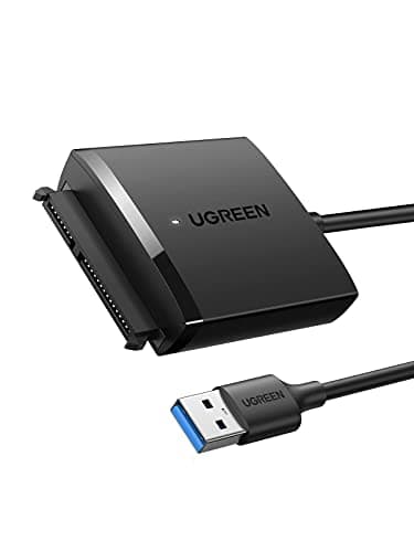 Image of UGREEN USB to SATA Adapter, USB 3.0 Hard Drive Adapter SATA I/II/III Hard Drive Reader, Compatible with 3.5/2.5 HDD/SSD Laptop Raspberry Pi 4 Crucial WD Seagate Toshiba