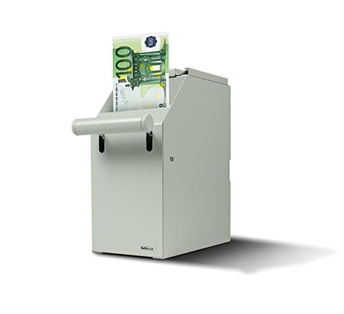 Image of Safescan 4100 White Pos Safe That Securely Stores Your Banknotes - Discretely Stores Up to 300 Notes - Fits Perfectly Underneath Your Sales Counter - Can Easily Be Installed Close to Your Cash Drawer