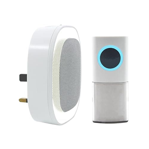 Image of Uni-Com Wireless Plug-in Door Chime with Built-in Night Light, Dusk & Dawn Sensor, 200m Operating Range, 30 Chimes, LED Chime Alert, Easy Install