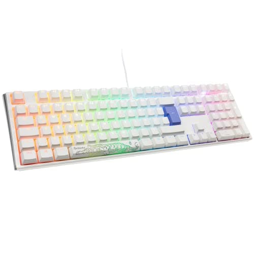 Image of Ducky One 3 Classic Pure White clavier USB Allemand Blanc