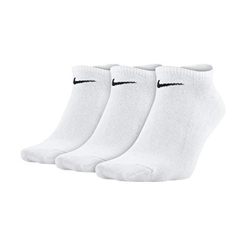 Image of Nike Unisex Adult Lightweight No-Show Lightweight No-Show Socks (3 Pair), White (Weiß), M (Manufacturer Size: M)