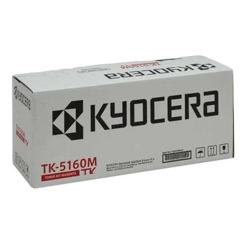 Image of Kyocera TK-5160M Toner Magenta, 12.000 Pages, Original Premium Printer Cartridge 1T02NTBNL0 for ECOSYS P7040cdn