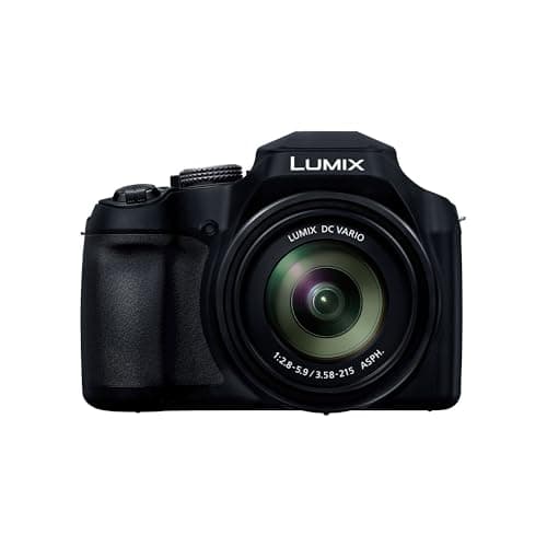 Image of Panasonic Lumix DC-FZ82DE-K Bridge Camera with 20-1200 mm F2.8-5.9 Lens, 18.1MP, 4K Video & Photo, OLED Live View Finder, LCD Touch Screen, USB-C, Black