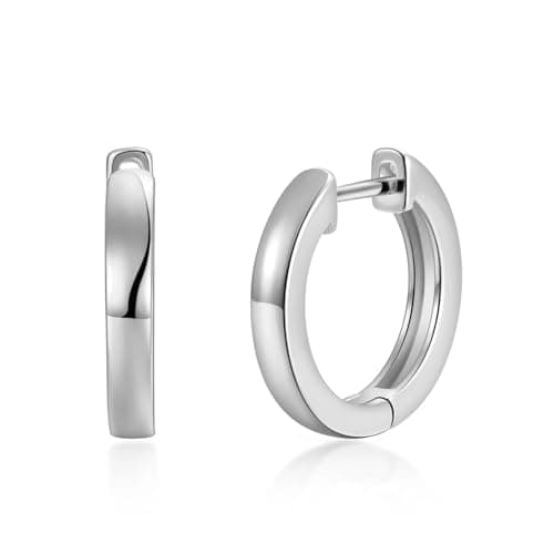 Image of Philip Jones Silver Plated Hoop Earrings